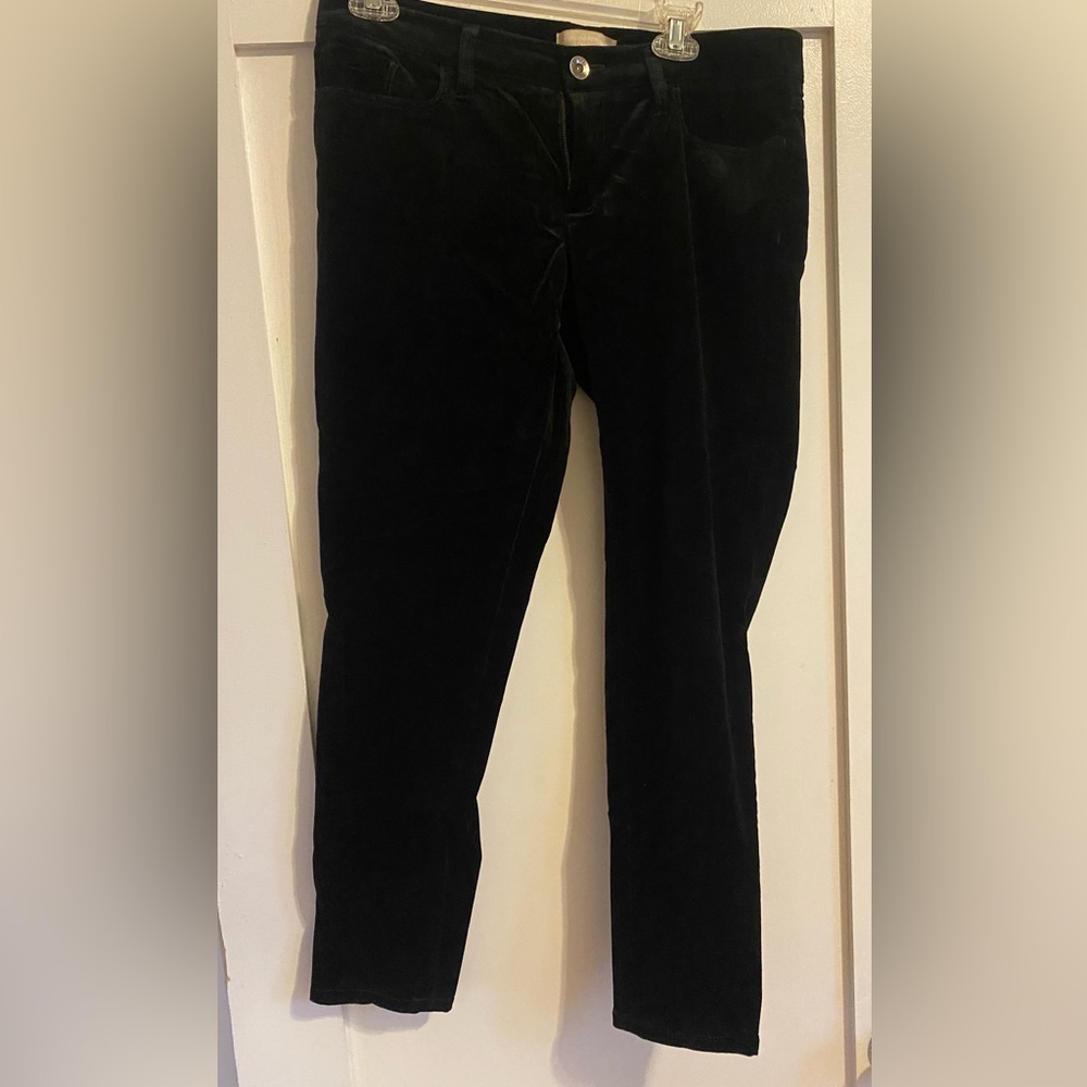 Banana Republic black velvet pants, size 29